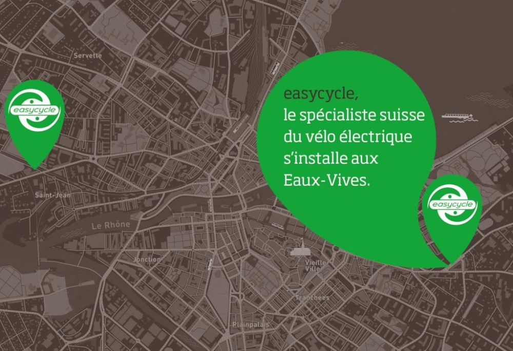 easycycle, le sp&eacute;cialiste suisse du v&eacute;lo &eacute;lectrique s'installe aux Eaux-Vives.
